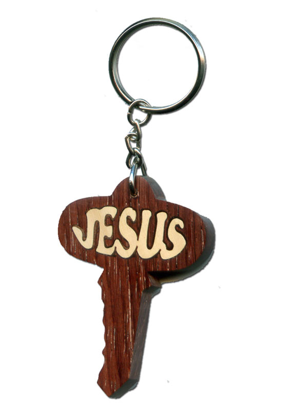 12. MK gỗ chìa khoá chữ Jesus (dán)