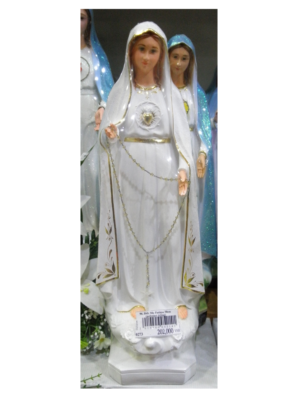 96. Đức Mẹ Fatima 50cm (polymer trắng)
