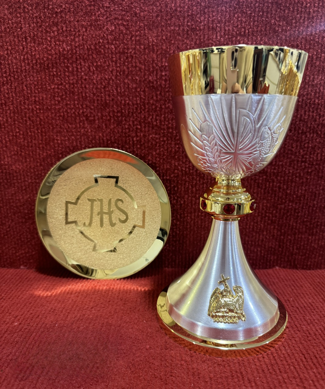 63.Chén lễ ốp bánh +cá 9.5*21cm xv