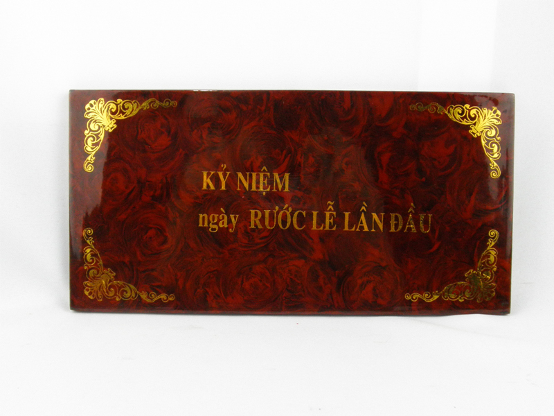 18. Ảnh SM in lụa chữ R. lễ (15*30)cm