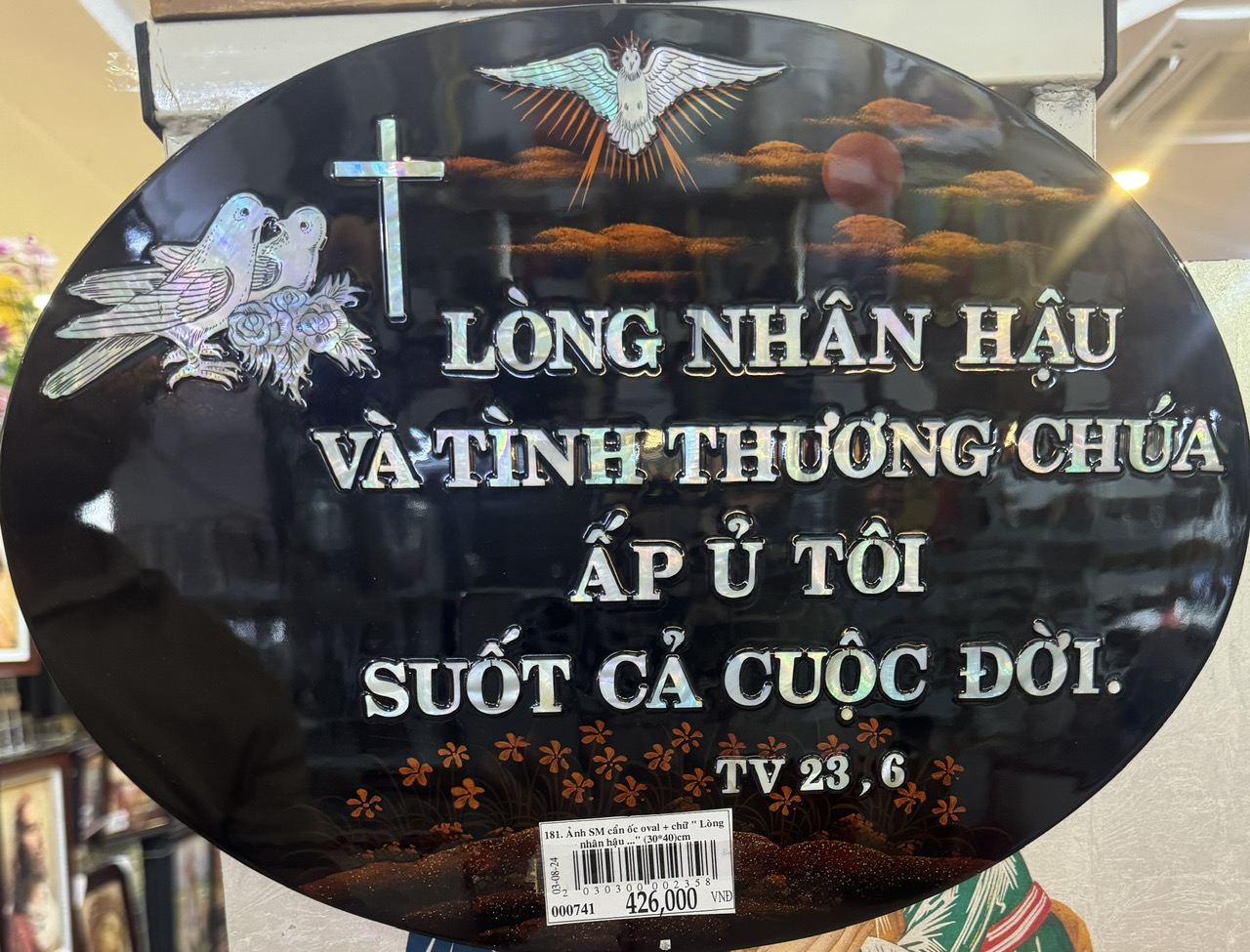 181. Ảnh SM cẩn ốc oval + chữ 