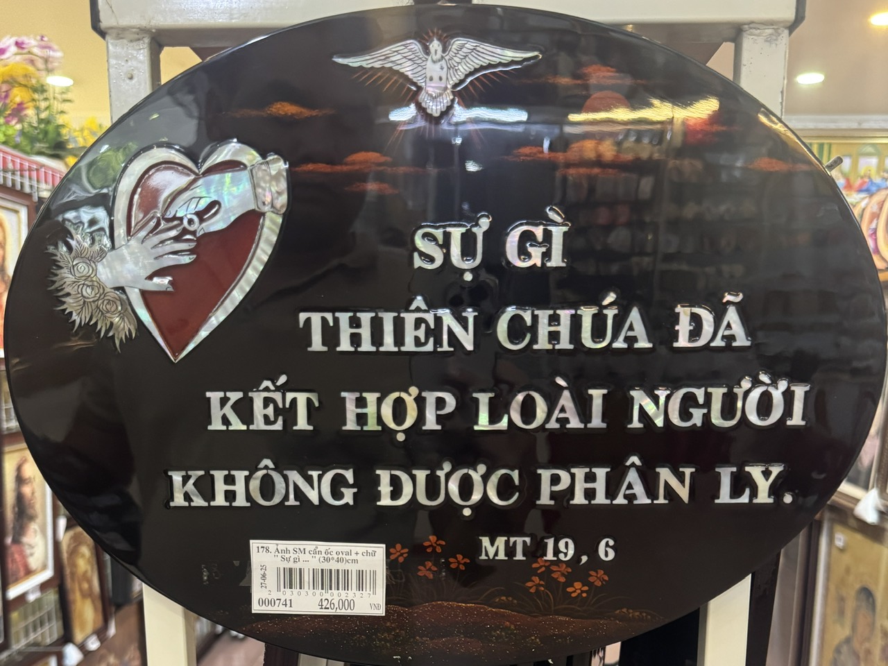 178. Ảnh SM cẩn ốc oval + chữ 