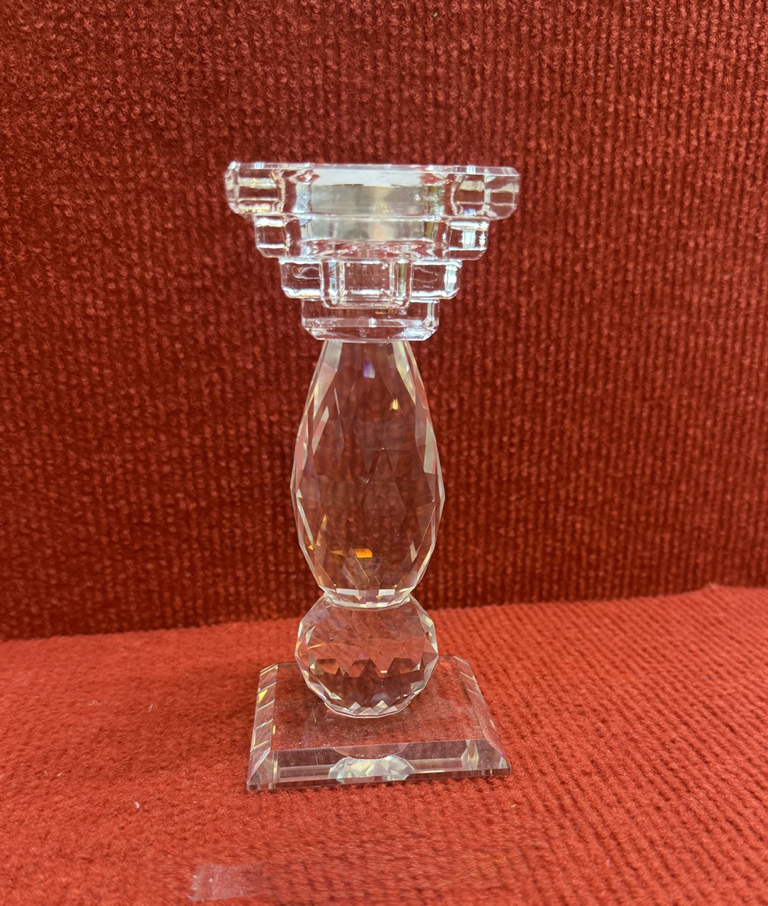 369. Chân nến thủy tinh BM 25246 (15*6)cm
