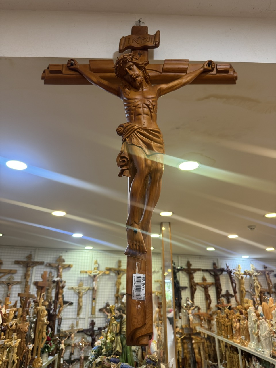 89. C. tội 60cm + T. giá 100cm (gỗ pơmu) (màu nâu)