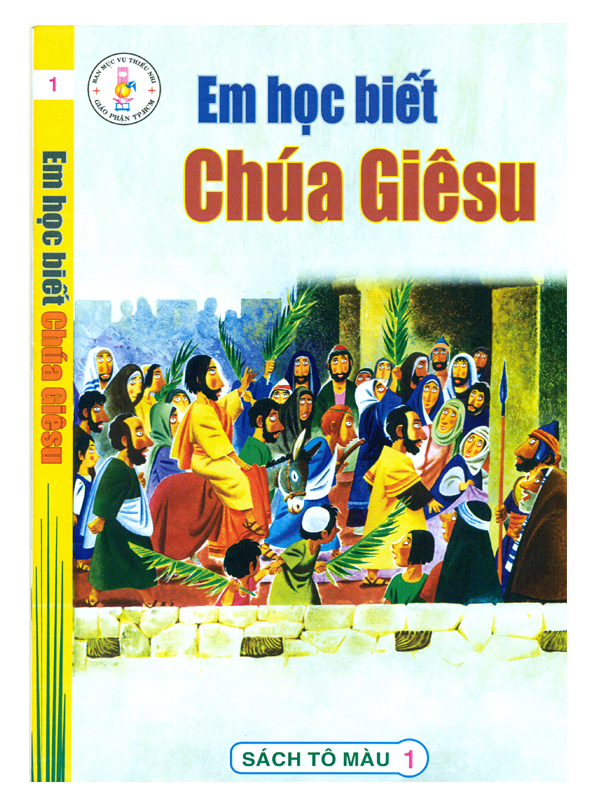 129. Sách tô màu 1: Em học biết Chúa Giêsu (lớn)